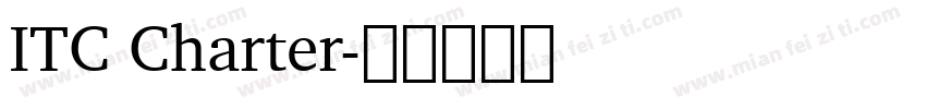 ITC Charter字体转换